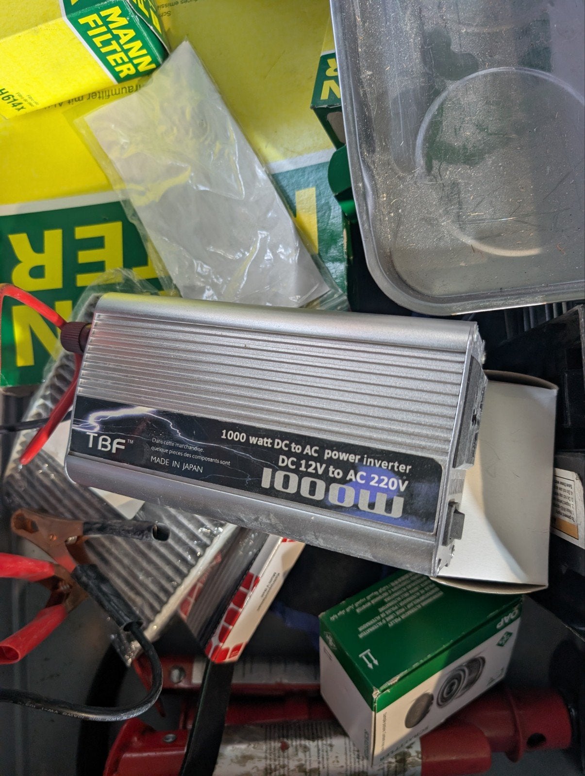 TBF 1000W Auto Omvormer 12V DC naar 220V AC voor Vakantie, Ophalen of Verzenden, Zo goed als nieuw