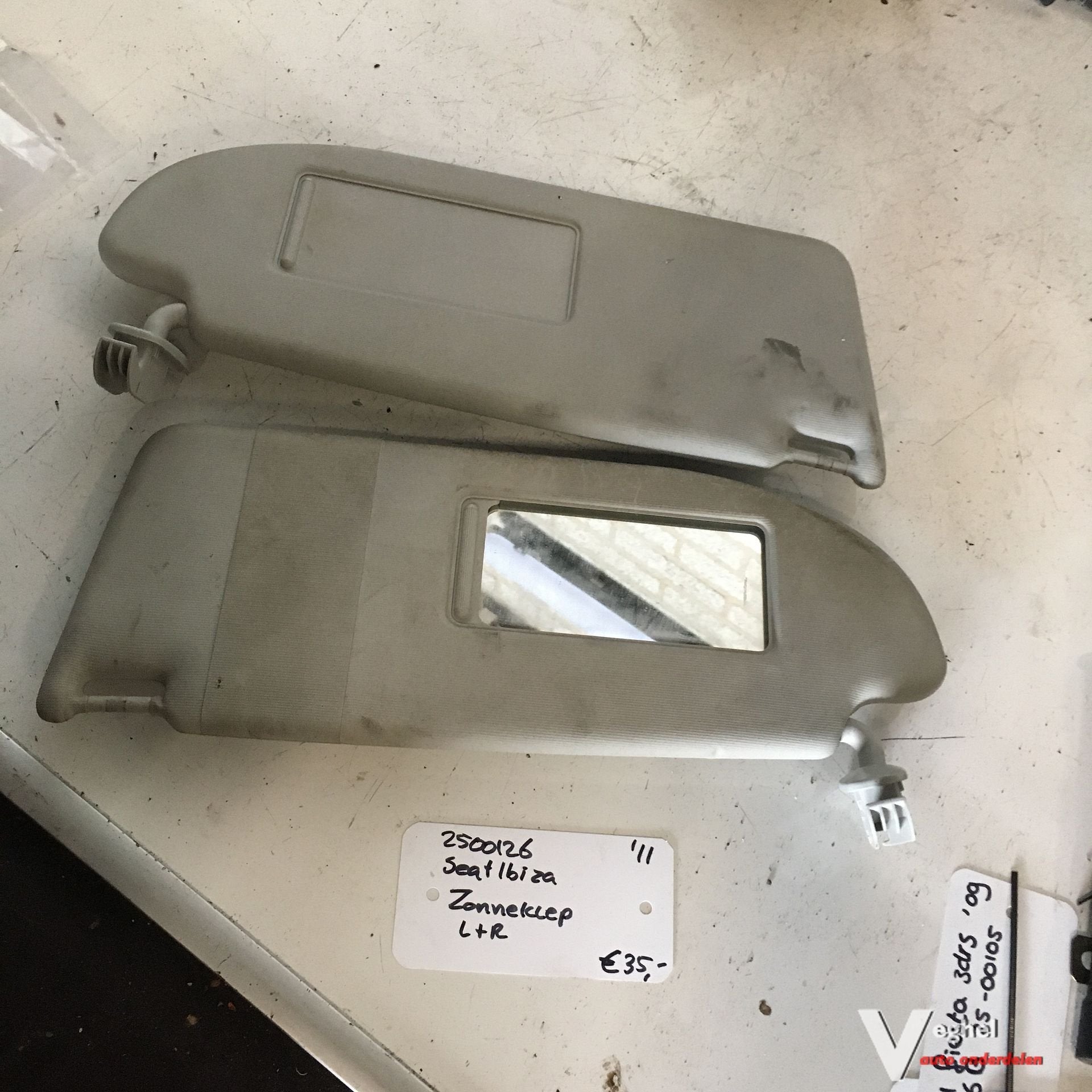 Seat Ibiza 2011 1.2 tdi  5drs 2500126   Zonnekleppen  set, Gebruikt, -, -, Ophalen of Verzenden