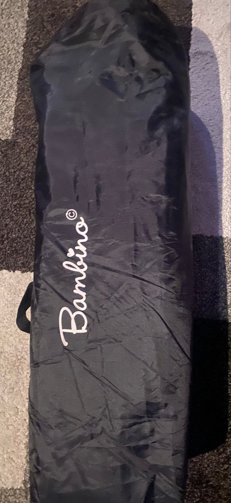 Bambino campingbedje 60x120 - Zwart, Ophalen, Gebruikt, Zwart, Stof