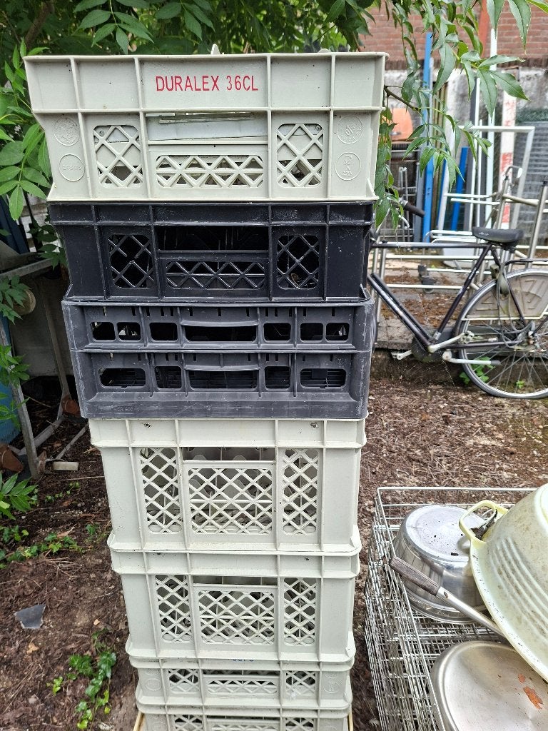 7 stuks vaatwaskorven - Duralex 36CL, Ophalen, Kunststof, Onbekend, Onbekend