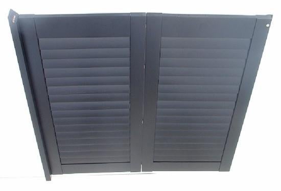 Shutter Kleur zwart 1025 x 1035mm Nieuw Louvre Lamellen, Ophalen, 100 tot 150 cm, Nieuw, Modern