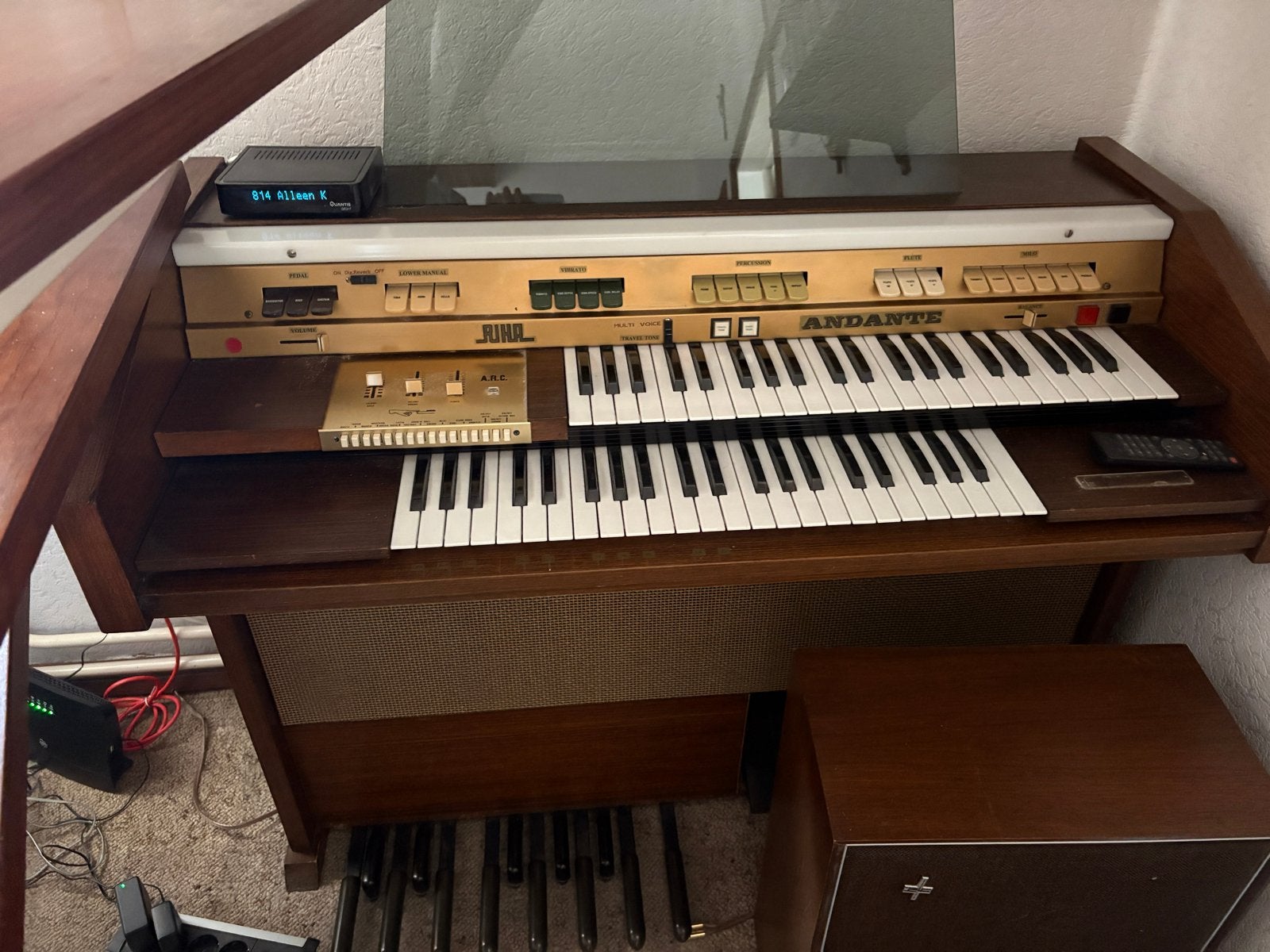 Riha Andante elektrisch orgel, Ophalen, Gebruikt, 2 klavieren, Orgel