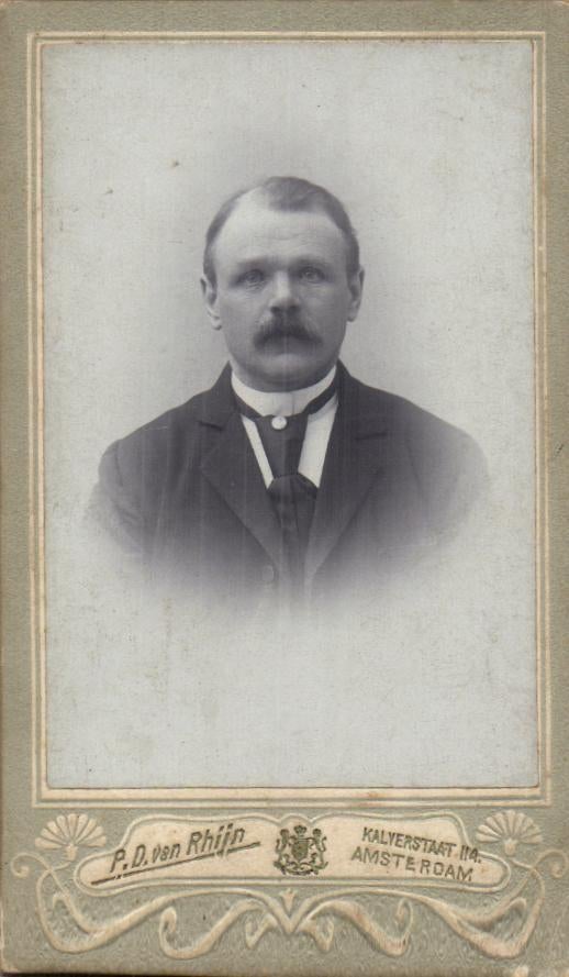 CDV -P.D. v Rhijn -Kalverstraat -Amsterdam, Gebruikt, Verzenden, Foto, Voor 1940