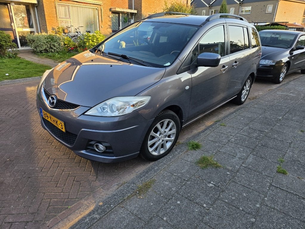 Mazda 5 2.0 2009 Grijs 7 persoons, Auto's, 145 pk, 4 cilinders, 7 stoelen, Origineel Nederlands