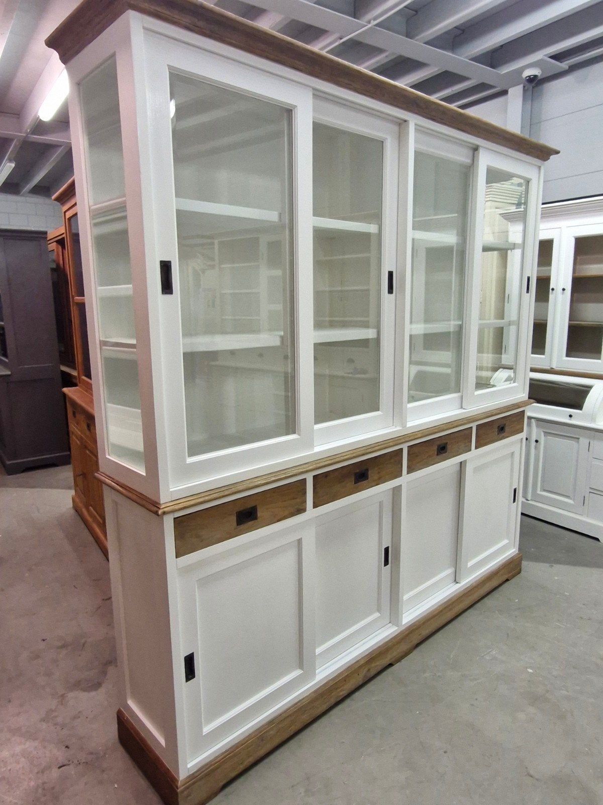 Een mooie 2-delige buffetkast, Ophalen, Nieuw, 25 tot 50 cm, 200 cm of meer