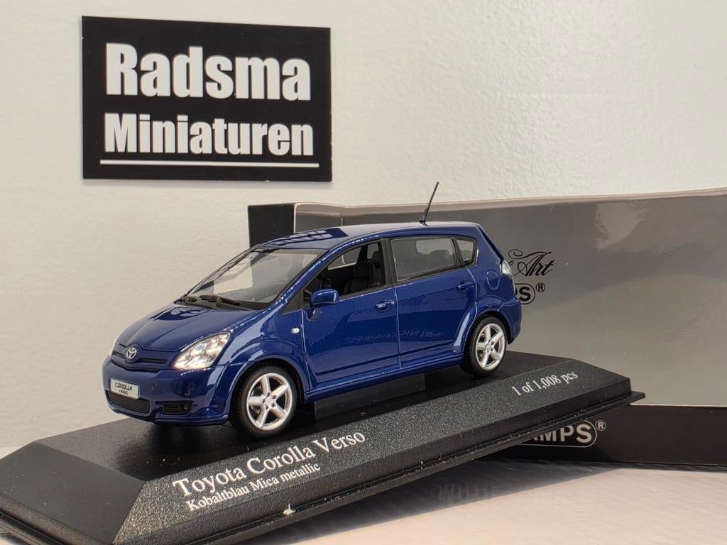 Toyota Corolla Verso - Kobaltblauw - 1:43 Minichamps, Auto, Nieuw, Ophalen of Verzenden, MiniChamps