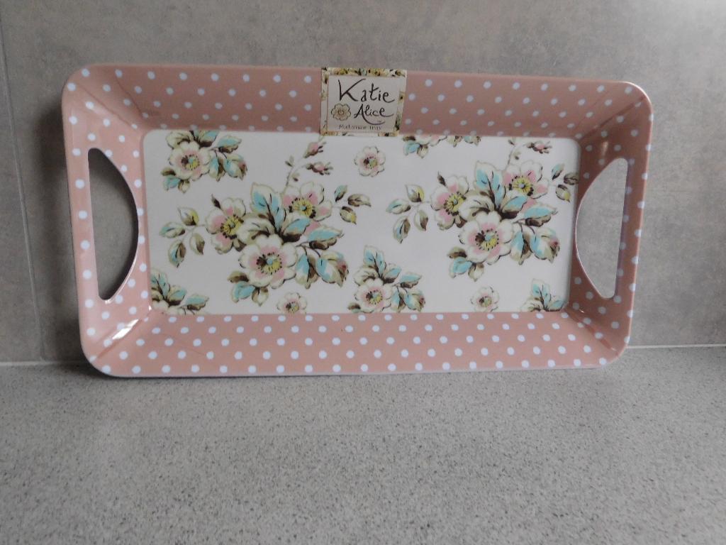 Dienblad 38x21 cm. Melamine Katie Alice, Ophalen of Verzenden, Zo goed als nieuw, Rechthoekig, Kunststof