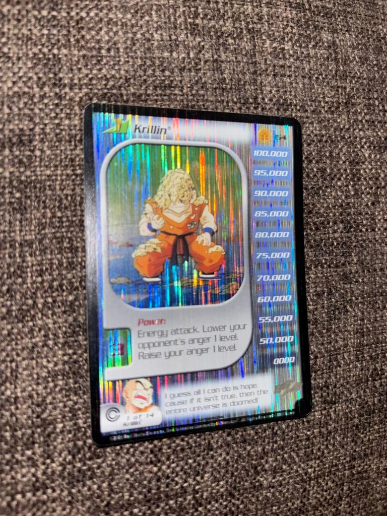 Dragon Ball Z Krillin Foil Kaart 154 - In goede staat, Hobby en Vrije tijd, Verzamelkaartspellen | Overige, Ophalen of Verzenden