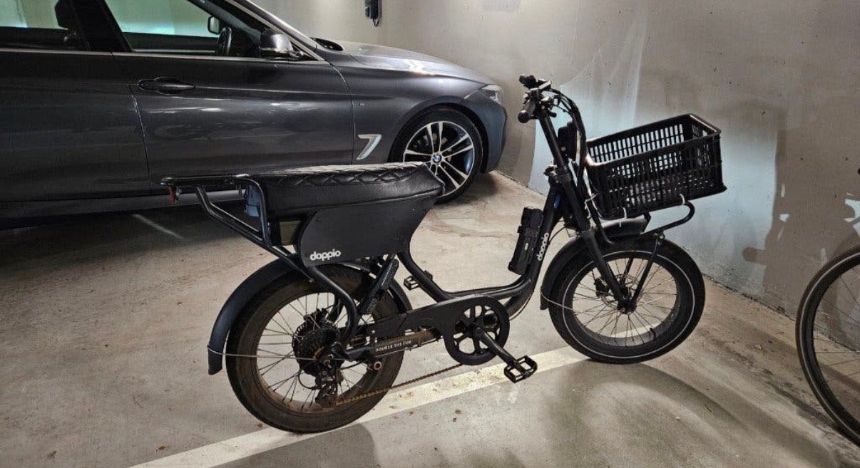 Elektrische fiets doppio met mand en bagage drager, Ophalen, Gebruikt, Overige merken