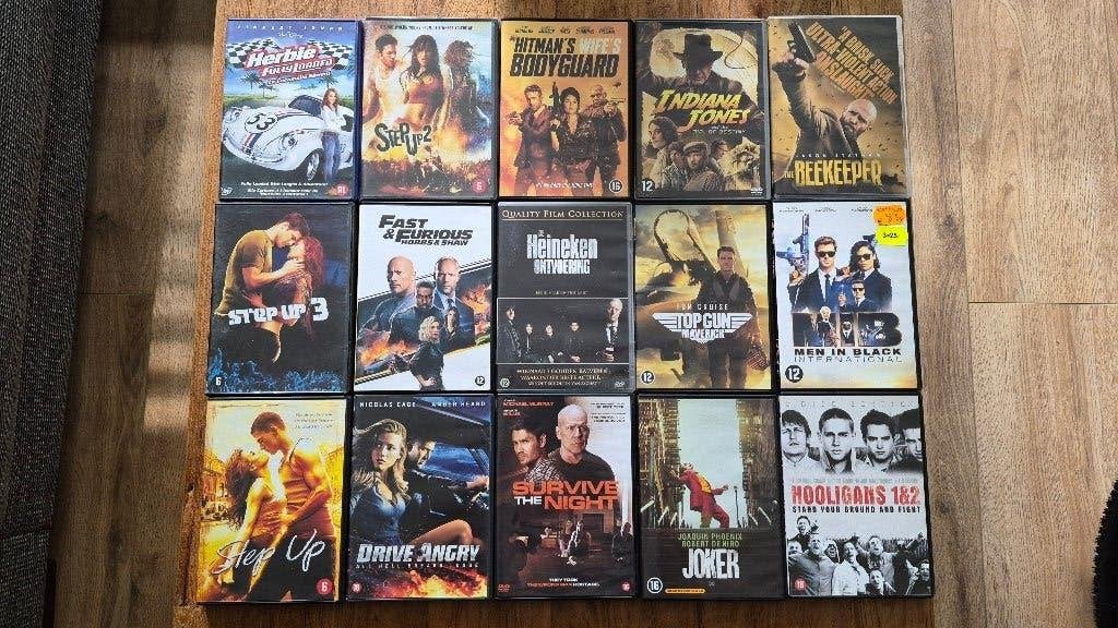 15 dvd's bijna nieuw, Alle leeftijden, Ophalen, Zo goed als nieuw, Europees