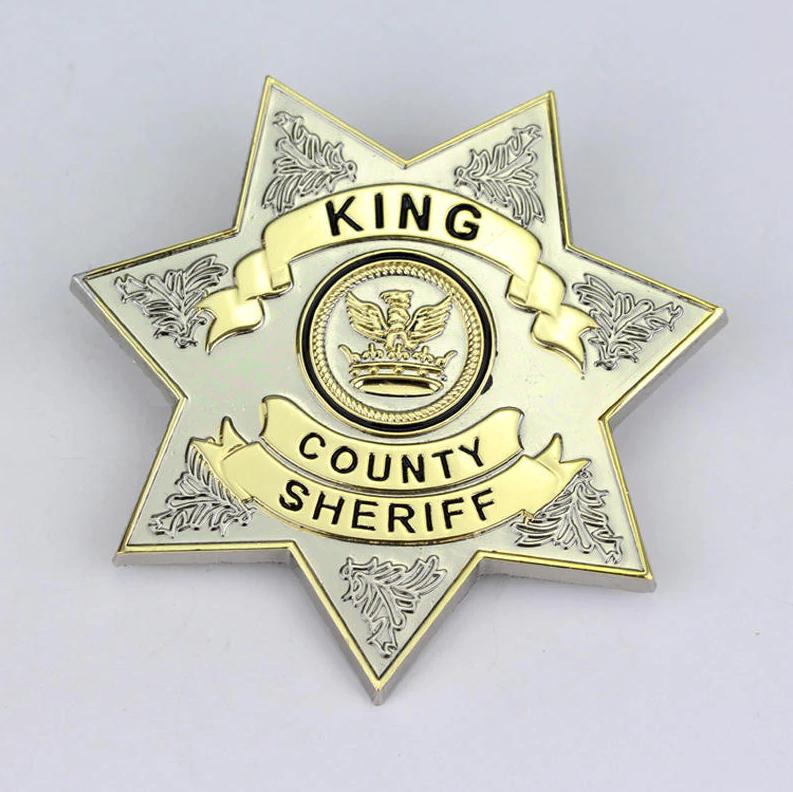 King County Sherrif Ster / Badge Agent Politie USA Broche, Verzenden, Nieuw