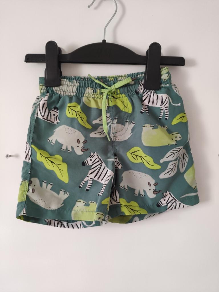 Hema baby zwembroek groen met dieren print 86-92, Kinderen en Baby's, Babykleding | Maat 86, Broekje, Ophalen of Verzenden, Zo goed als nieuw