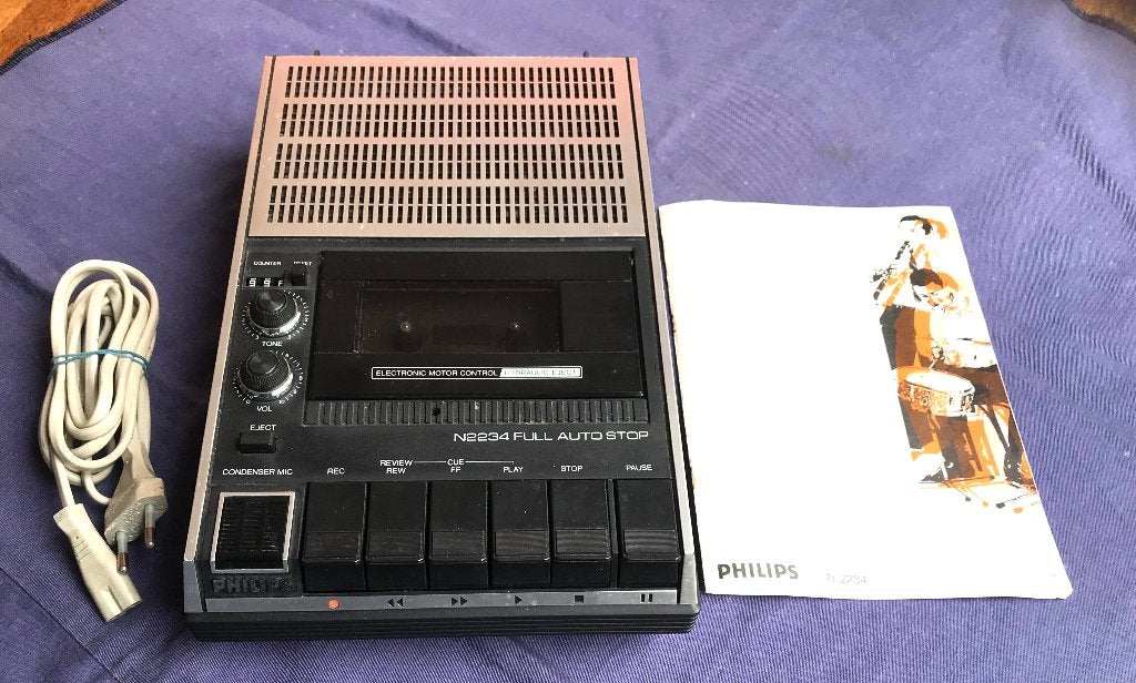 PHILIPS cassetterecorder N2234 ( 70’s/80’s), Ophalen of Verzenden, Philips