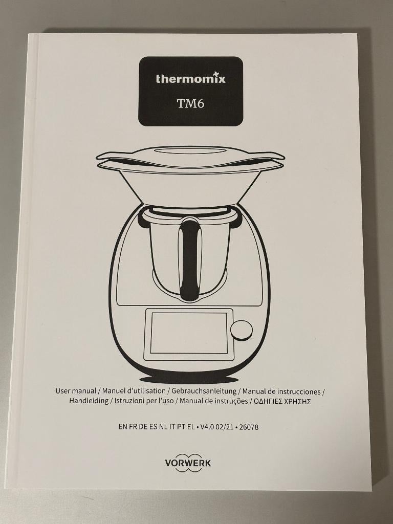 nieuwe Thermomix TM6 handleiding, Nieuw, 3 snelheden of meer, Ophalen of Verzenden, 2 tot 3 liter