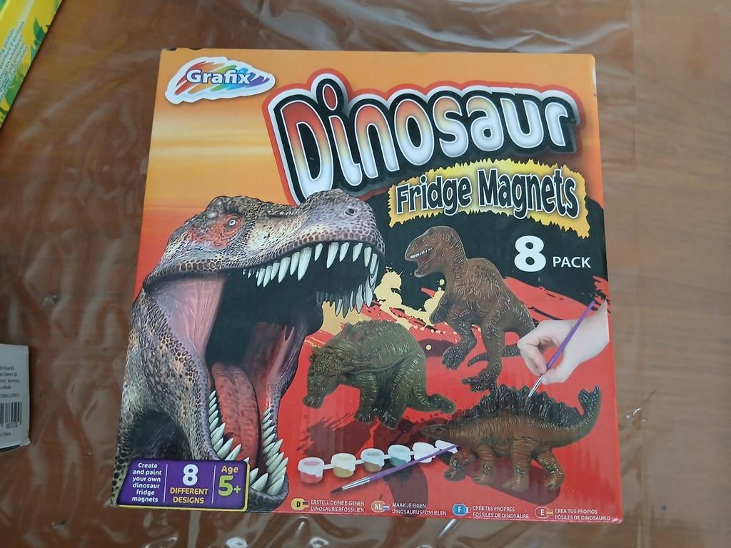 Dinosaurus gips, nieuw, Ophalen of Verzenden, Nieuw, Knutselen
