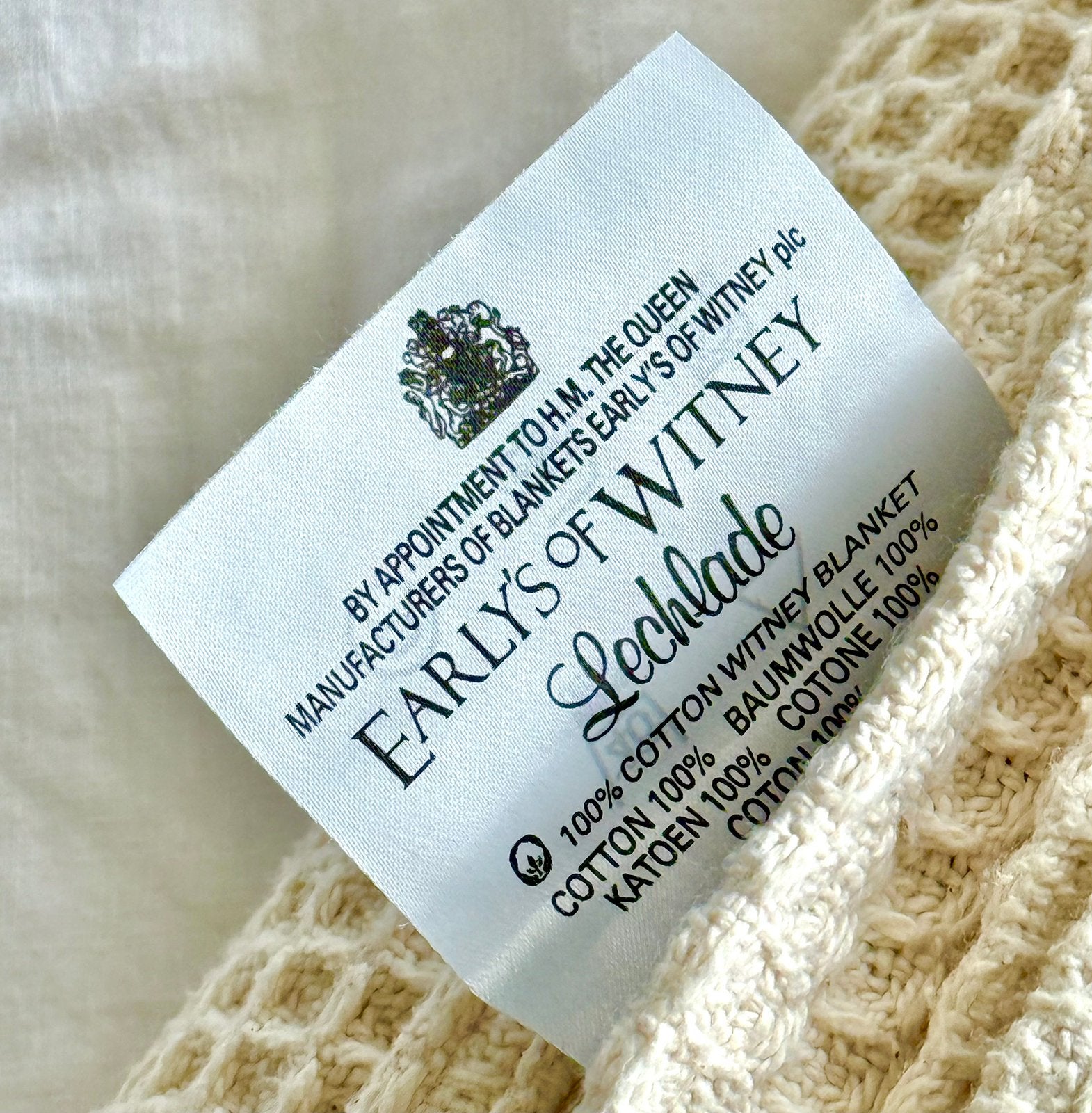 Early’s Of Witney –– superzachte XL wafeldoek zomerdeken, Huis en Inrichting, Slaapkamer | Beddengoed, Ophalen, Overige kleuren