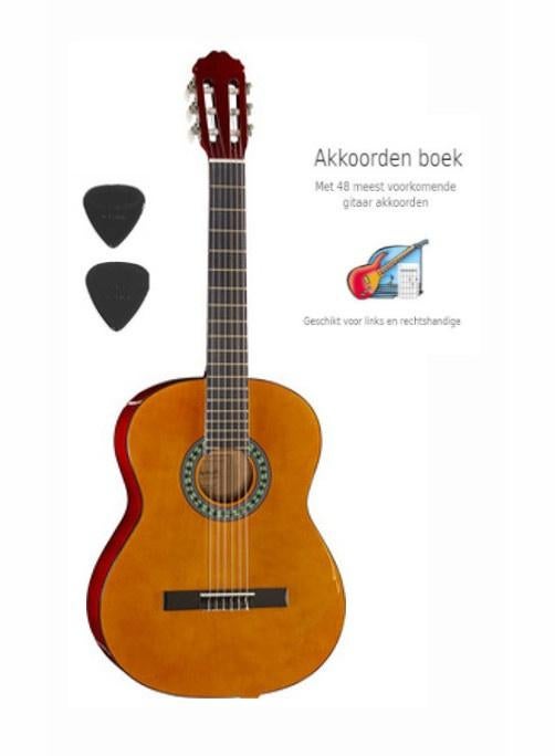 Uitstekend goed klinkende linkshandige gitaar, Muziek en Instrumenten, Klassieke of Spaanse gitaar, Gladiolenstraat 78 malden