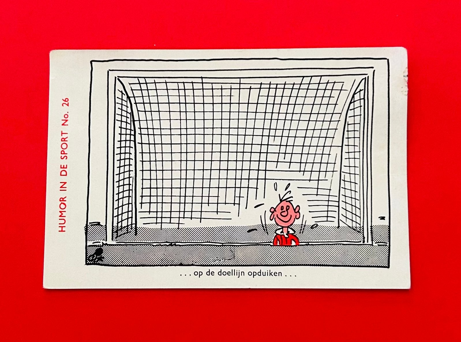Humor in de sport - MONTY - Dik Bruynesteyn - 1959, Verzamelen, Ophalen of Verzenden, Gebruikt, Overige binnenlandse clubs, Poster, Plaatje of Sticker