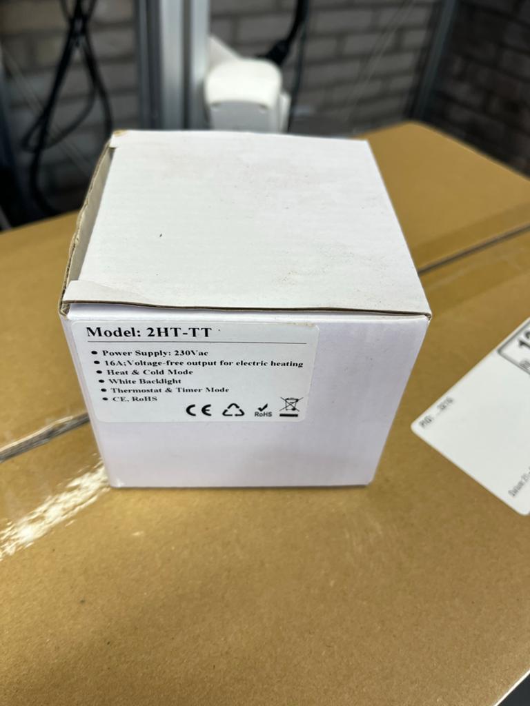 Nieuwe 2HT-TT Thermostaat met Timerfunctie, Doe-het-zelf en Verbouw, Thermostaten, Ophalen of Verzenden, Nieuw