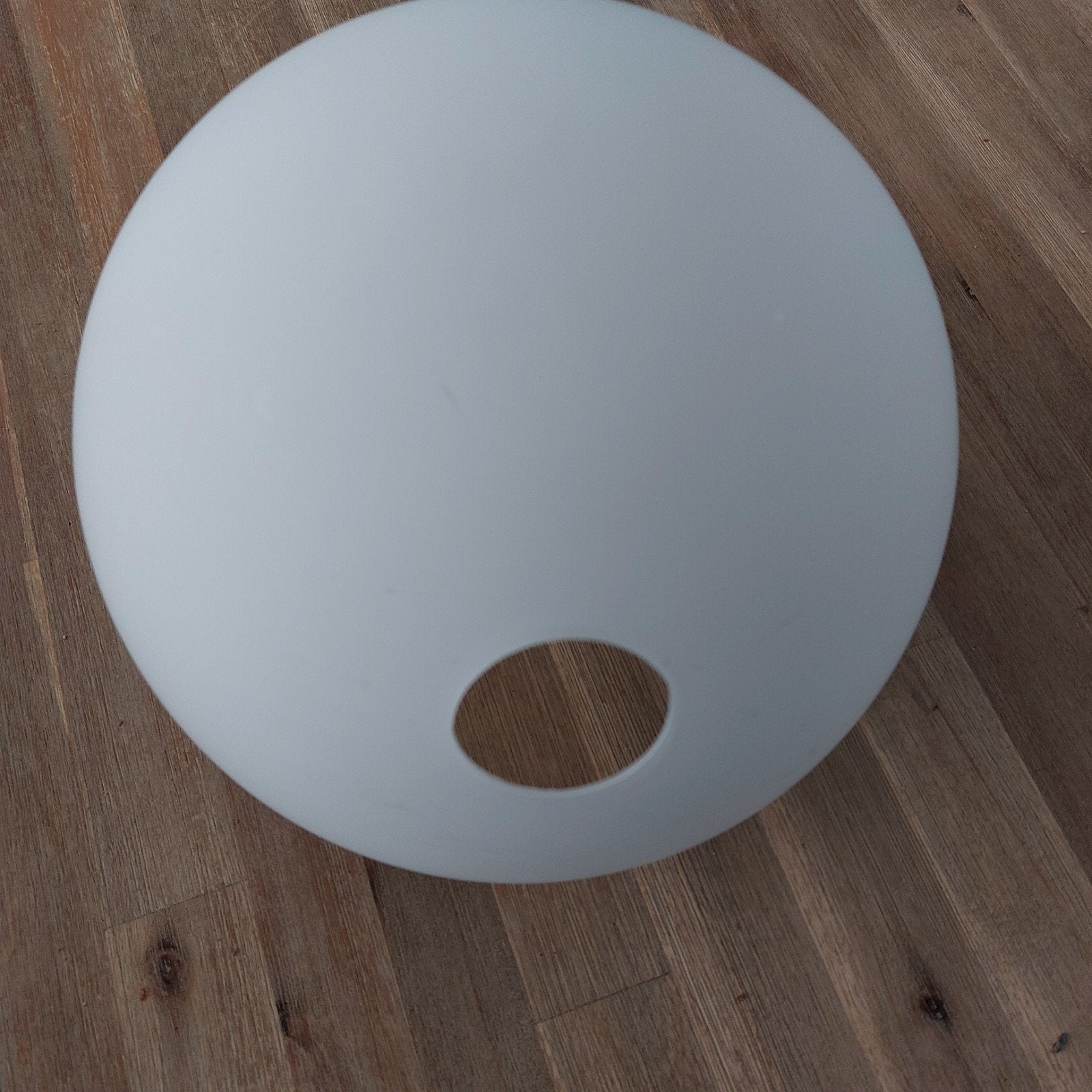 Witte glazen lampenkap - voor booglamp, Overige typen, Wit, Rond, Ophalen of Verzenden
