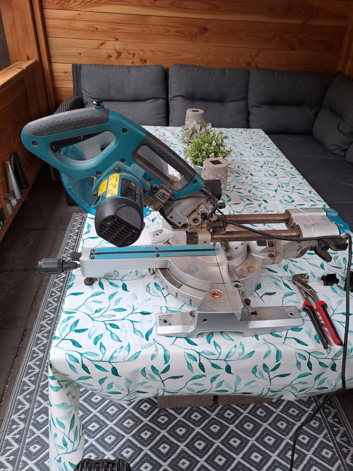 Makita LS0815FL Afkortzaag - gebruikt, Ophalen, Gebruikt, 70 mm of meer, Makita