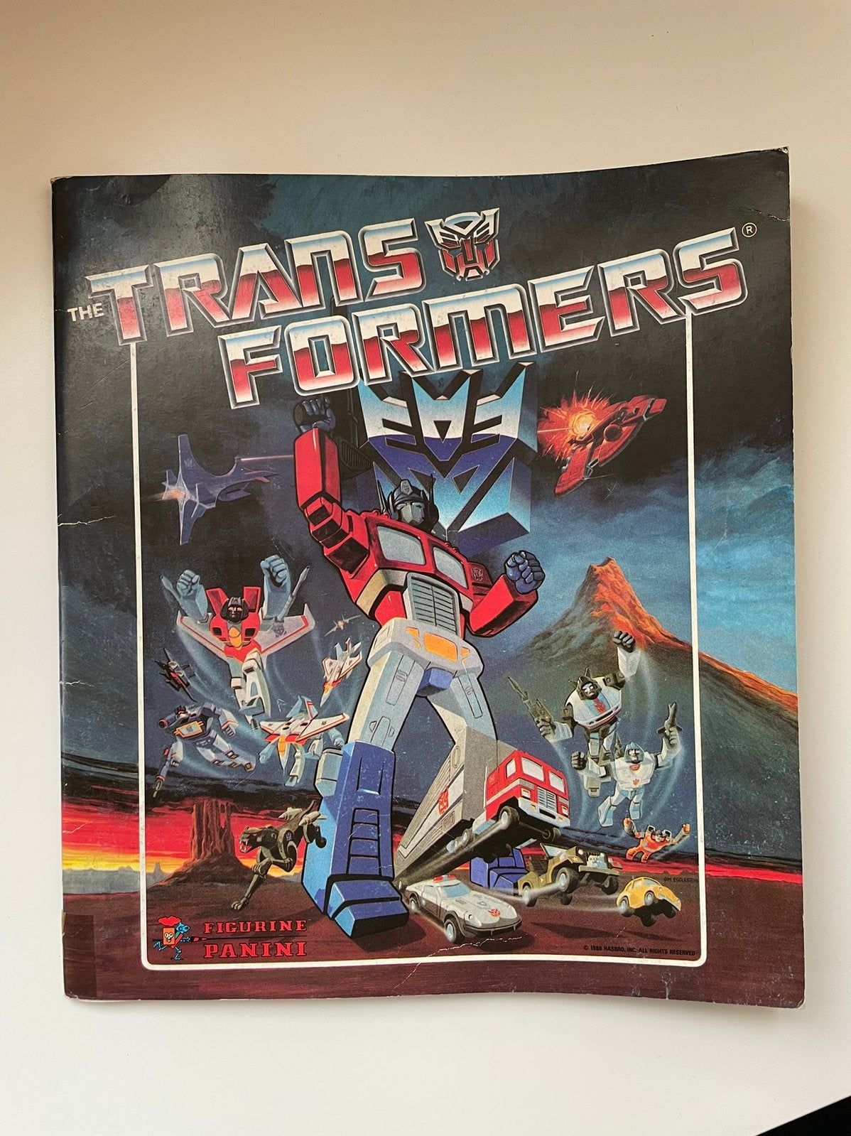 Panini stickeralbum The Transformers - Jaren ‘80, Overige generaties, Verzenden, Zo goed als nieuw
