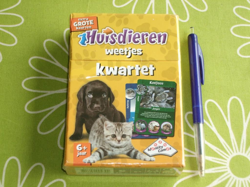 Nieuw in seal: Huisdieren weetjes kwartet, Verzamelen, Ophalen of Verzenden, Nieuw, Kwartet(ten)