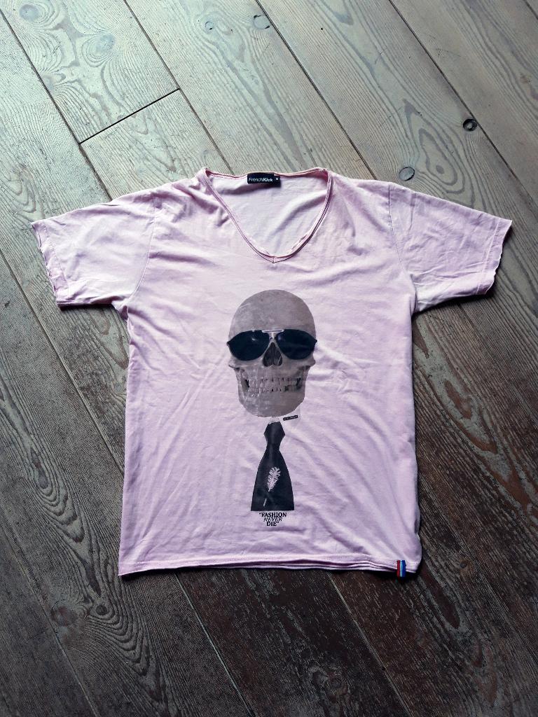 FrenchKick T-shirt, maat S, roze shirt met print French Kick, Ophalen of Verzenden, Zo goed als nieuw, Roze, Frenchkick