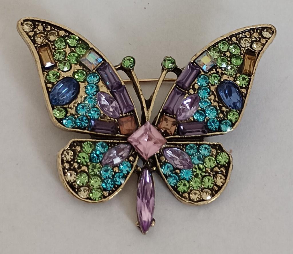 Vlinder broche, Overige materialen, 4 tot 7 cm, Overige kleuren, Nieuw