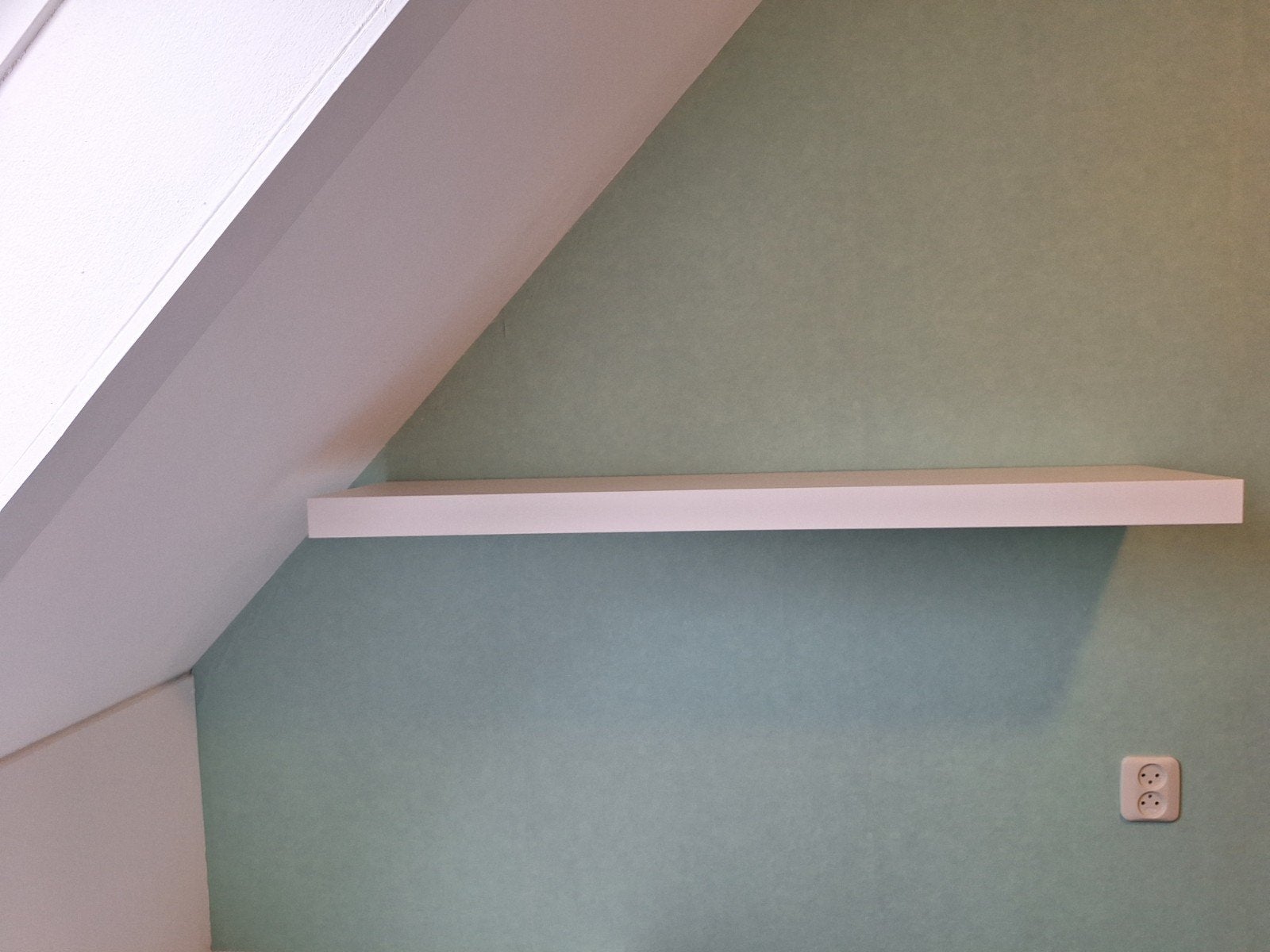 witte wandplank ikea 110 cm, Ophalen, Gebruikt