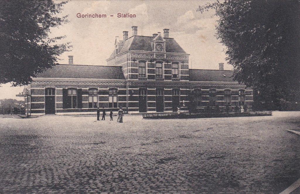 GA1461 Gorinchem station Sleeuwijk Sleeuwijk Arkel 1912, Verzamelen, Verzenden, Voor 1920, Gelopen, Zuid-Holland