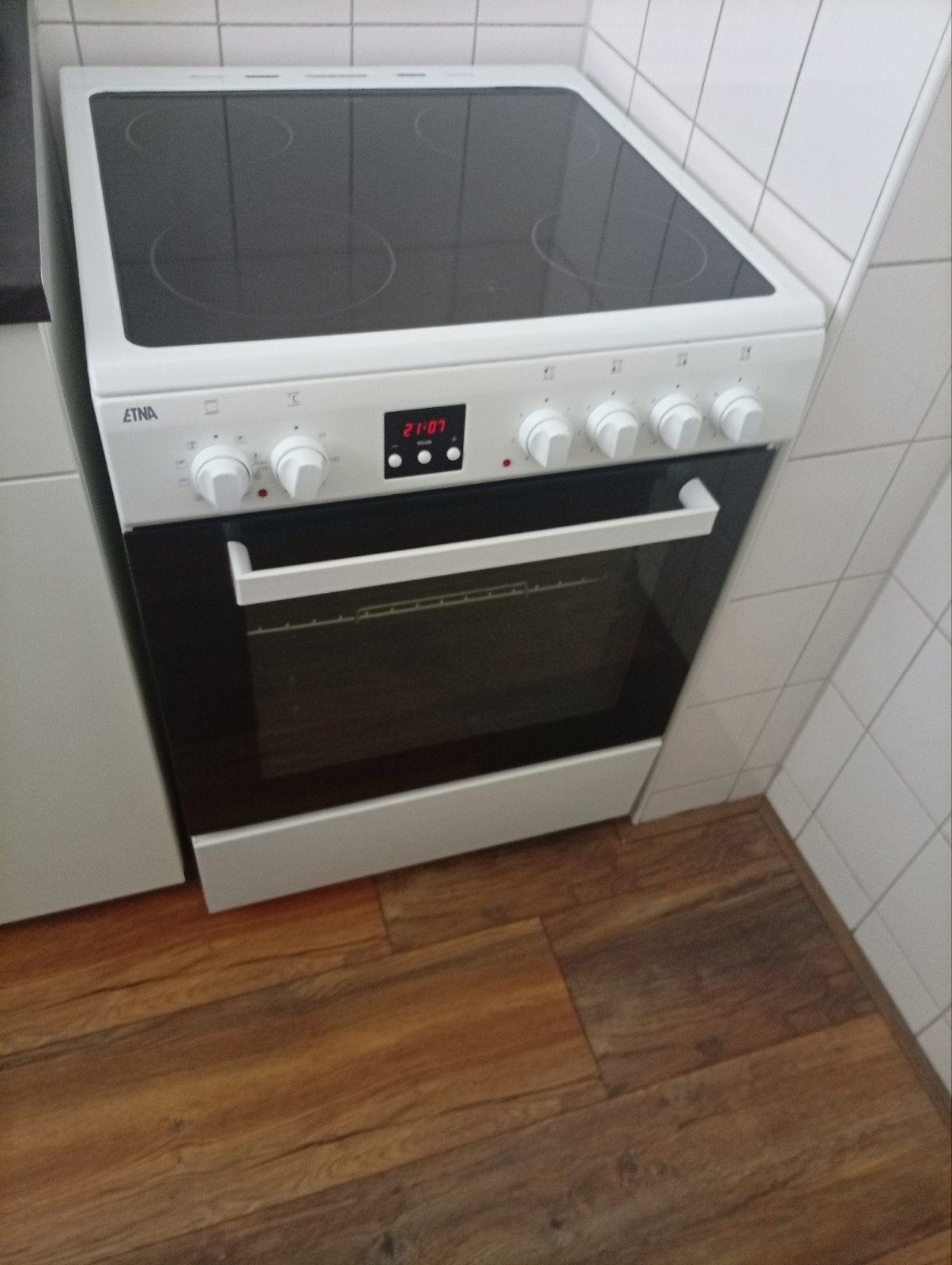 Etna FKV760 Fornuis, Witgoed en Apparatuur, Fornuizen, Ophalen, Gebruikt, Keramisch, 4 kookzones