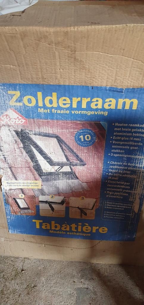 Zolderraam met fraaie vormgeving, Doe-het-zelf en Verbouw, Glas en Ramen, Ophalen, Nieuw, Minder dan 80 cm, Glasplaat