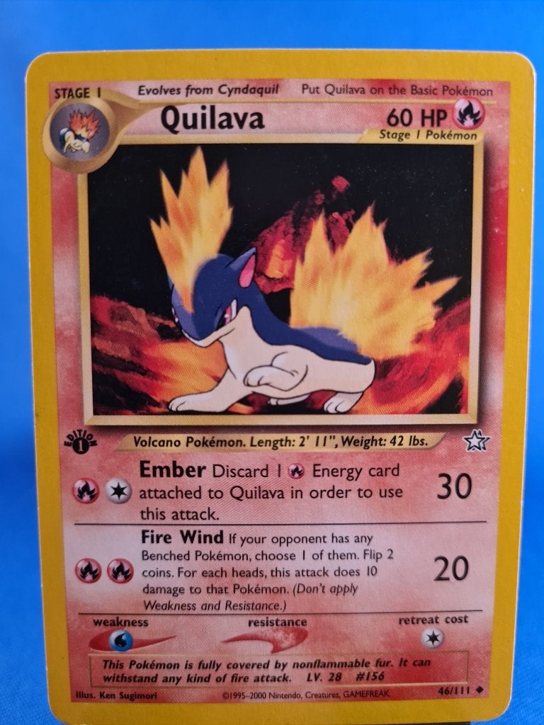 Quilava 46/111 - Neo Genesis (1st edition), Verzenden, Gebruikt