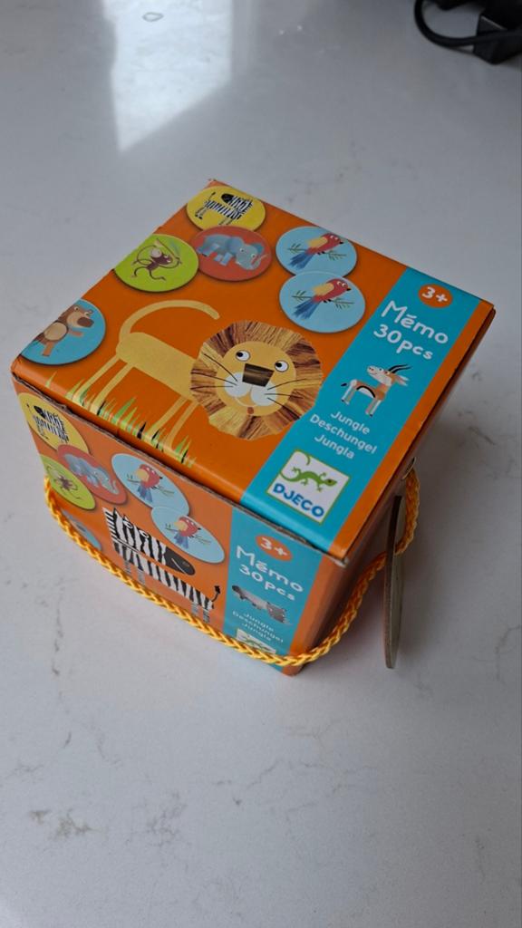 Djeco Memory Jungle Memo 30 stuks, Kinderen en Baby's, Speelgoed | Educatief en Creatief, Ophalen of Verzenden, Zo goed als nieuw