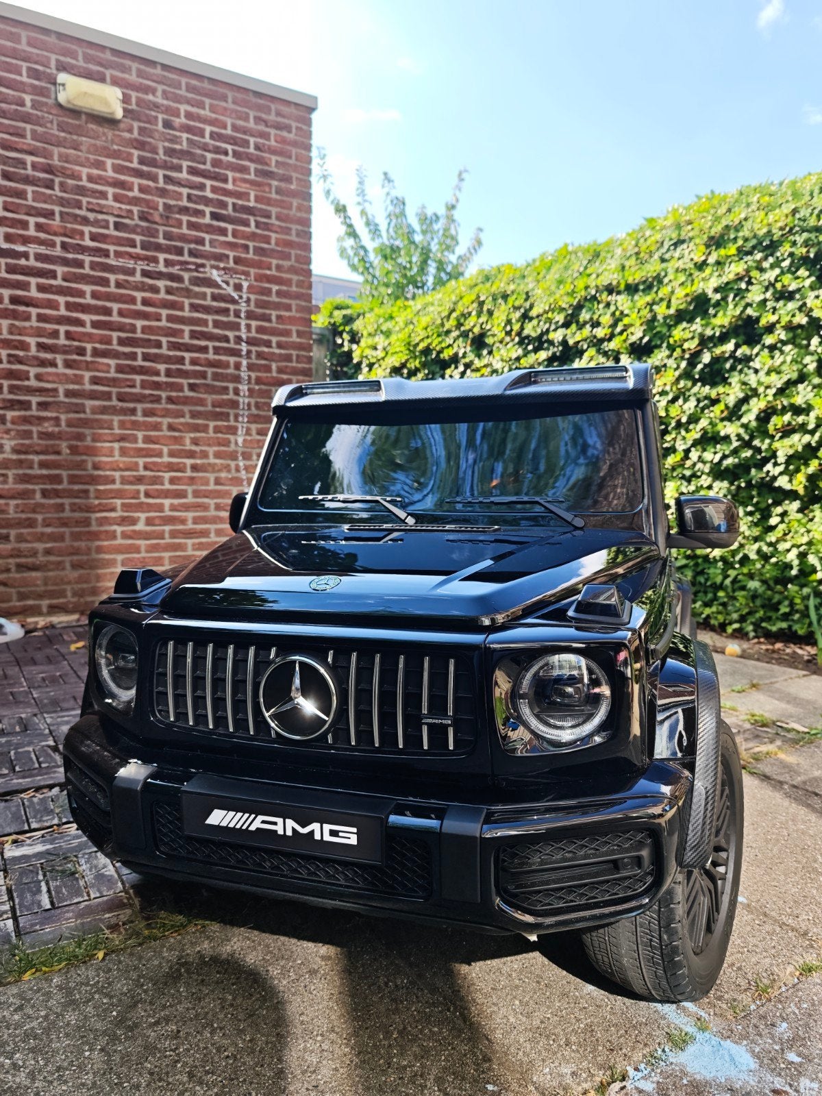 Mercedes G63 AMG Kinderauto Elektrisch Zwart, Kinderen en Baby's, Ophalen, Zo goed als nieuw, Afstandsbediening
