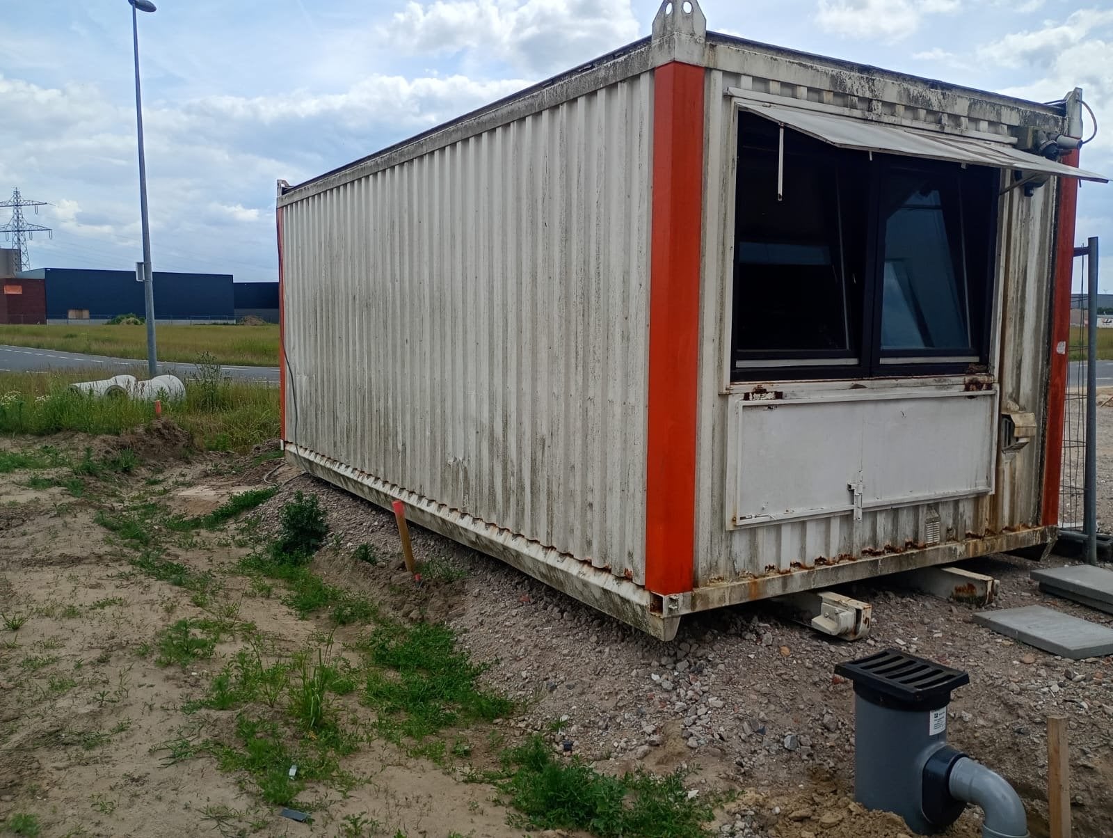 Robuuste Container Pauzekeet - Ideaal voor Bouwplaats, Ophalen