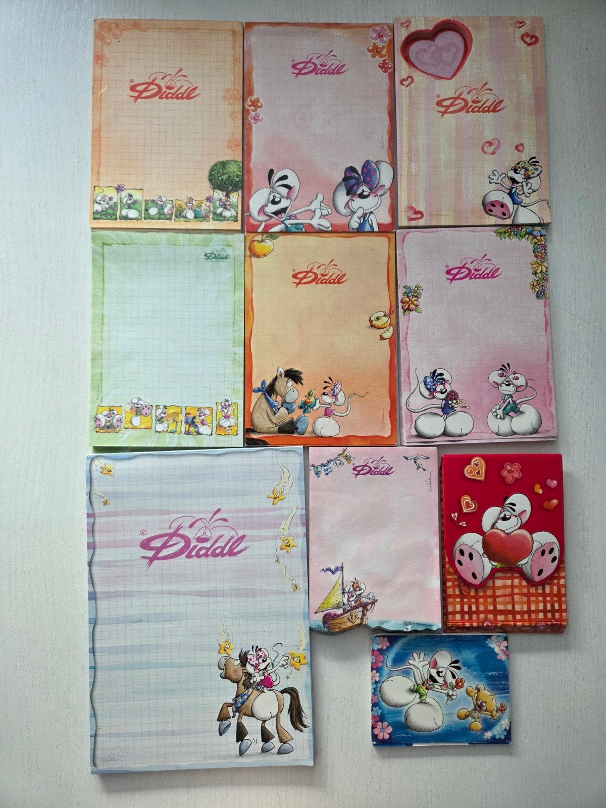 Diddl Schrijfblokken en Notitieboekjes Collectie, Verzamelen, Diddl, Ophalen of Verzenden