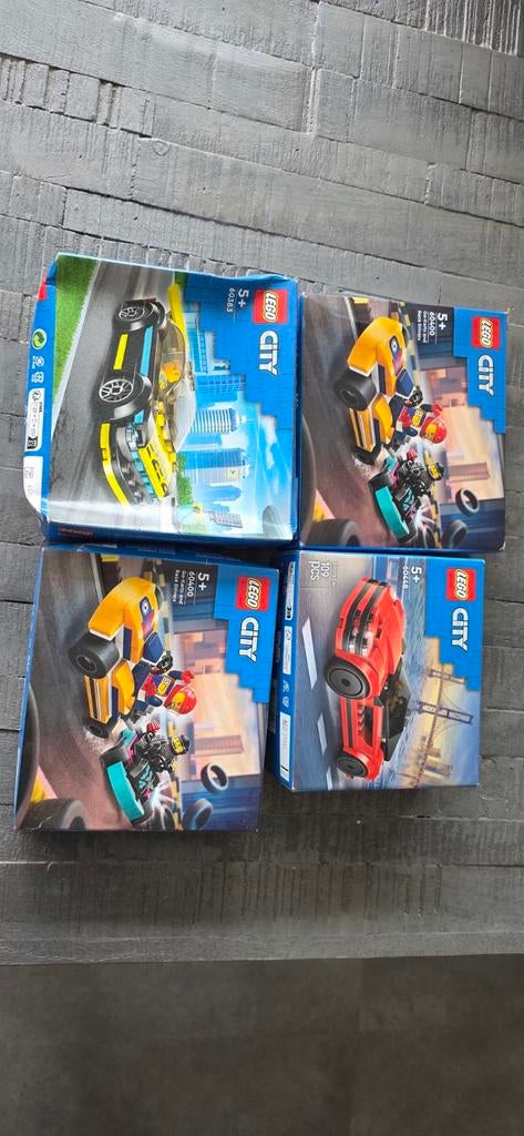 LEGO City Set: 2x Go-Karts & Race Drivers, Sportwagen, Ophalen of Verzenden
