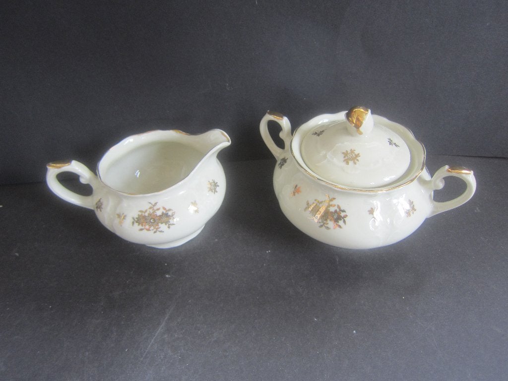 servies MOSA MAASTRICHT  deksel suikerpot   1960 goud, Antiek en Kunst, Ophalen of Verzenden