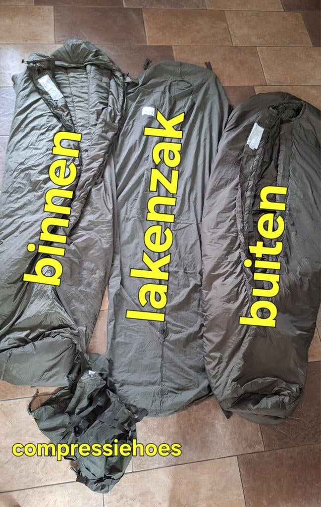 Slaapzak Modulair compleet Defensie XL, Caravans en Kamperen, Slaapzakken, Ophalen of Verzenden, Gebruikt