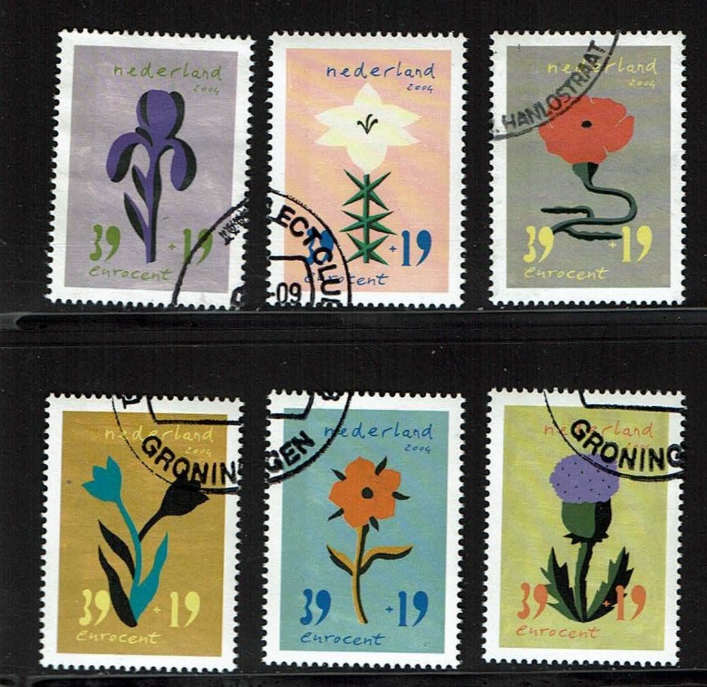 Nederland NVPH 2252-2257 gestempeld 2, Verzenden, Na 1940, Gestempeld