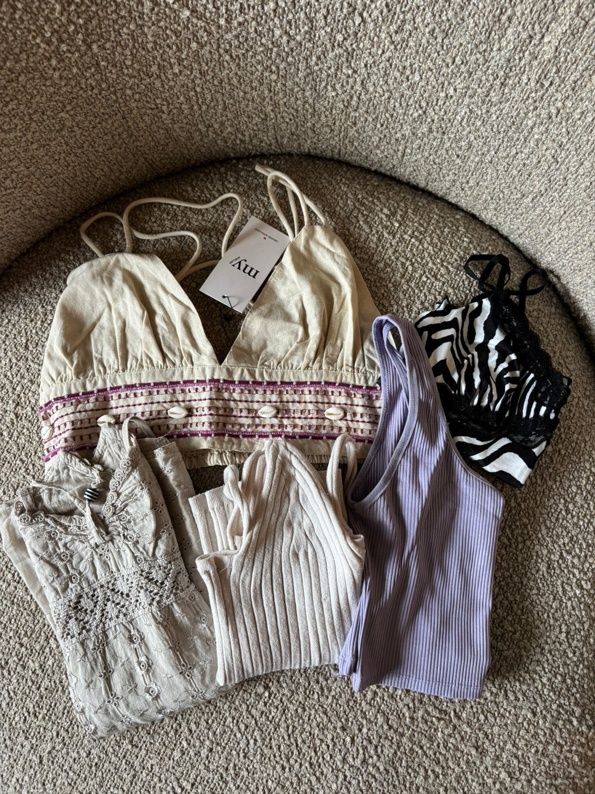 Kledingpakket met 5 tops, Verzenden, Zo goed als nieuw, Maat 38/40 (M)