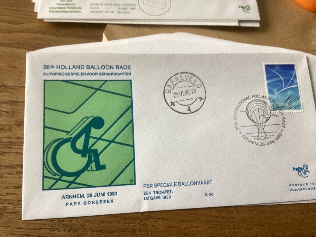 No2358 Trompet S36 Barneveld  Nederland jaargangen fdc 1963, Postzegels en Munten, Postzegels | Eerstedagenveloppen, Ophalen, Onbeschreven