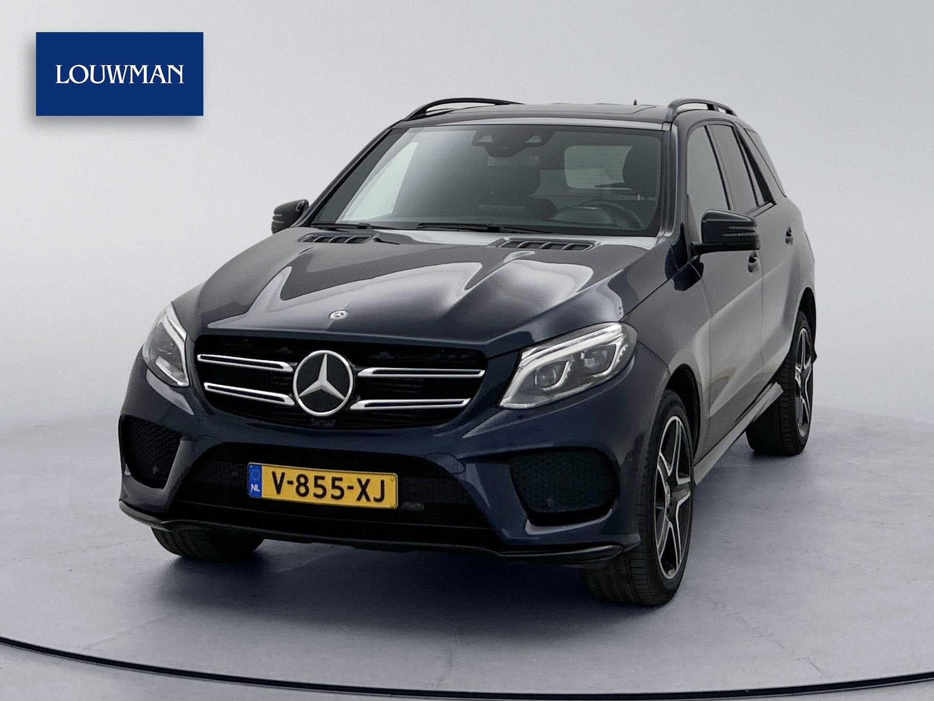 Mercedes-Benz GLE 350 D 4MATIC AMG Line Grijs kenteken Pano, Auto's, Gebruikt, Blauw, GLE, 2987 cc