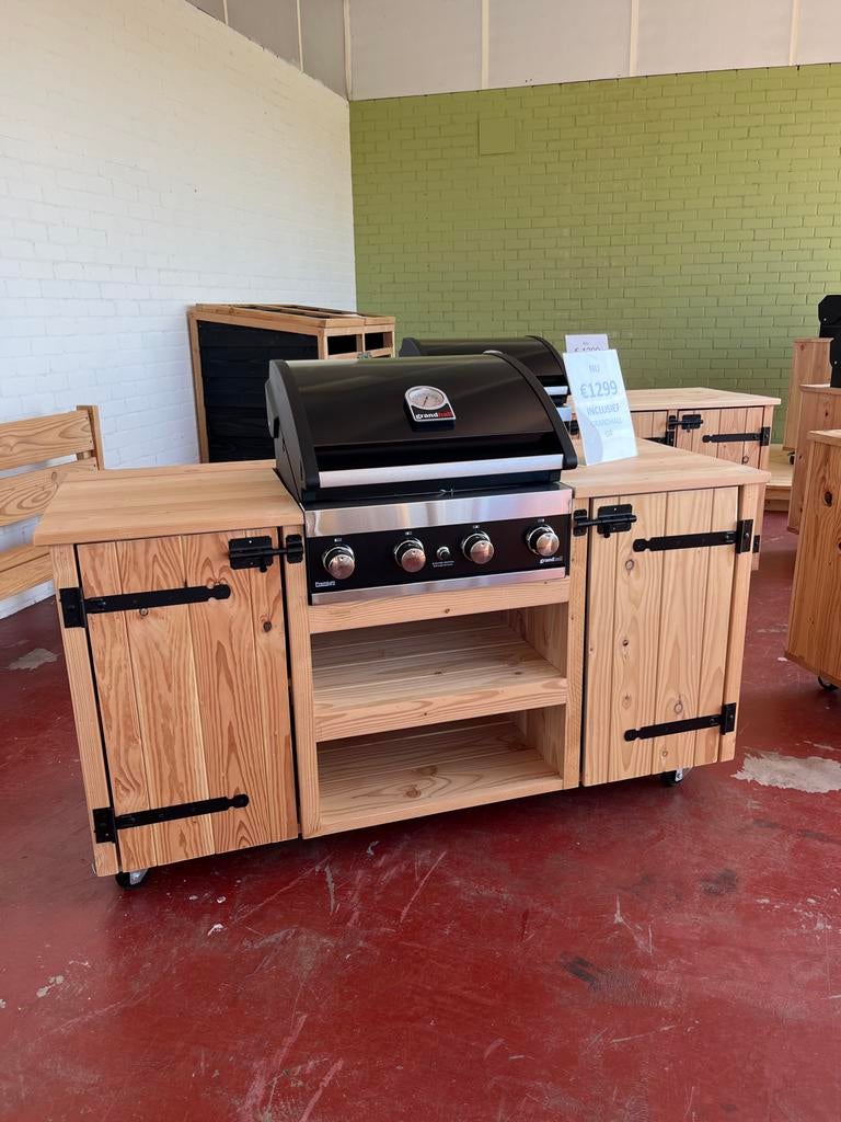 Buitenkeuken met gasbarbecue - Vandaag af te halen!, Ophalen of Verzenden, Nieuw