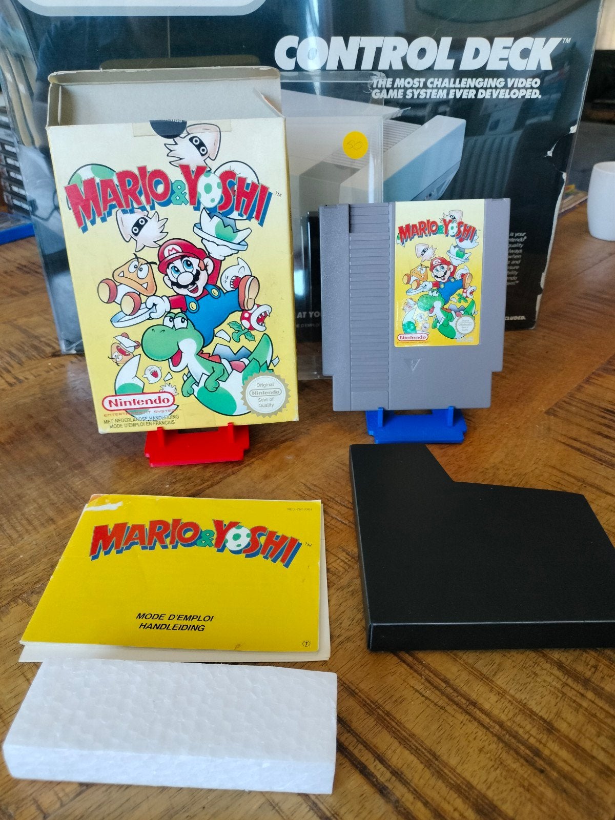 Mario & Yoshi NES - Compleet met doos en handleiding, Puzzel en Educatief, Gebruikt, 2 spelers, Eén computer