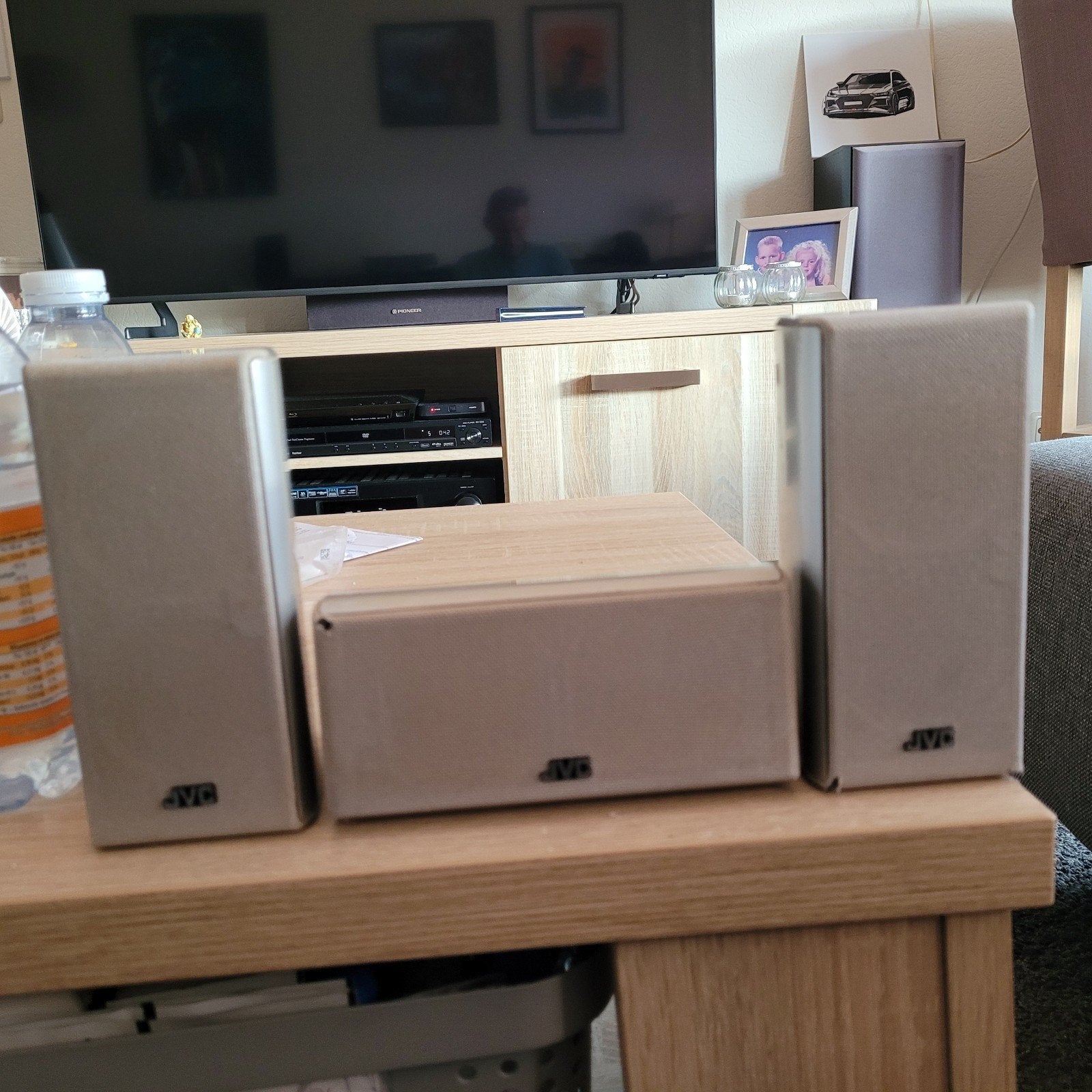 JVC Surround Sound Speakerset (3 stuks), Gebruikt, JVC, Ophalen of Verzenden, Surroundset zonder subwoofer