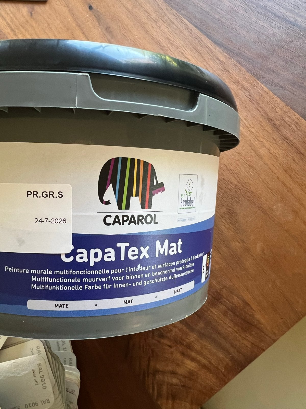 Caparol CapaTex Mat muurverf - 1.25L, Ophalen, Overige kleuren, Nieuw, Verf