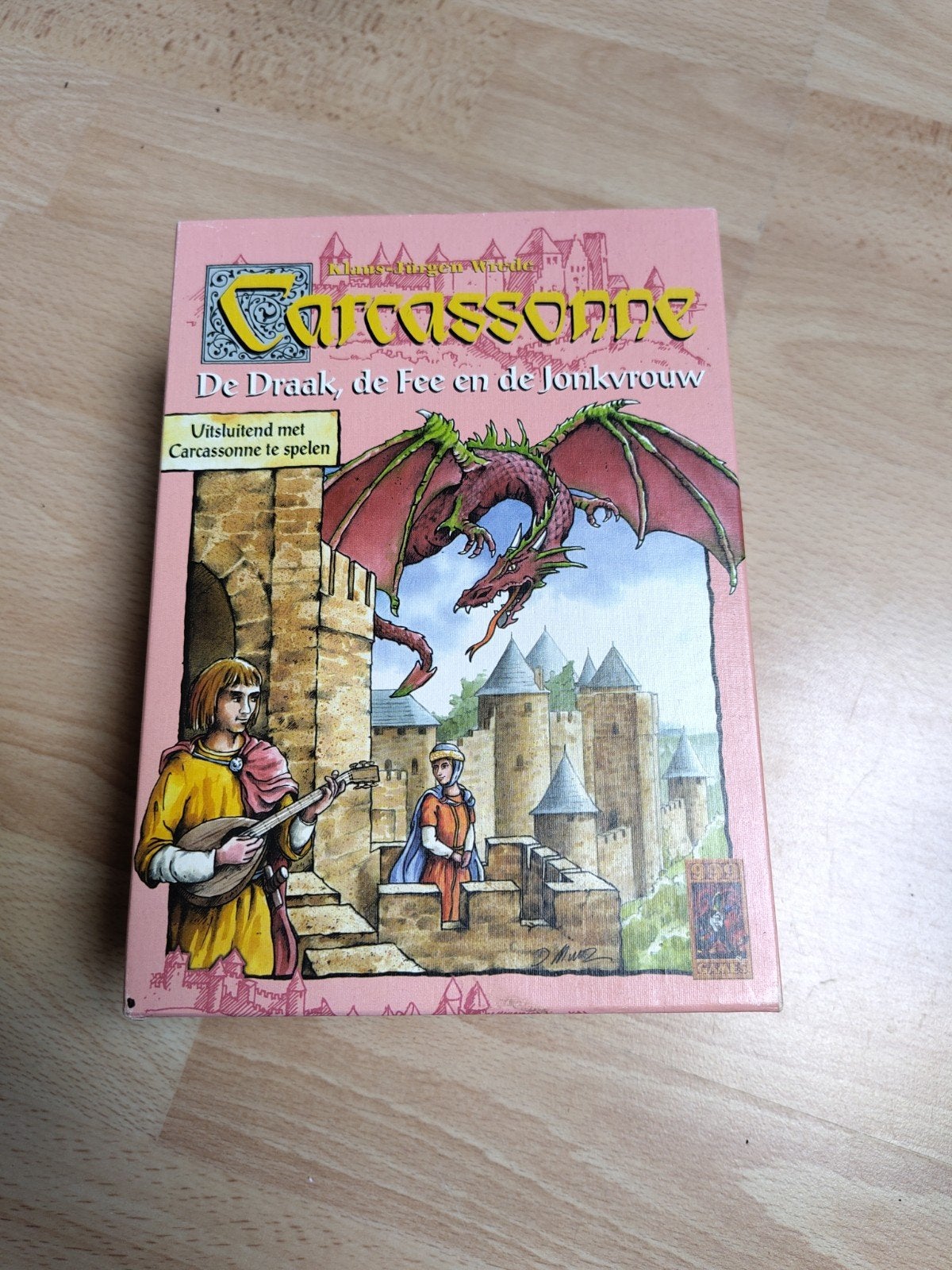 Carcassonne - De draak, de Fee en de Jonkvrouw, Drie of vier spelers, Ophalen of Verzenden, Zo goed als nieuw, 999 Games
